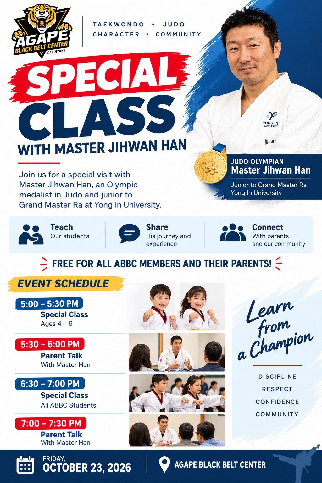 Special Guest Event with Master Jihwan Han