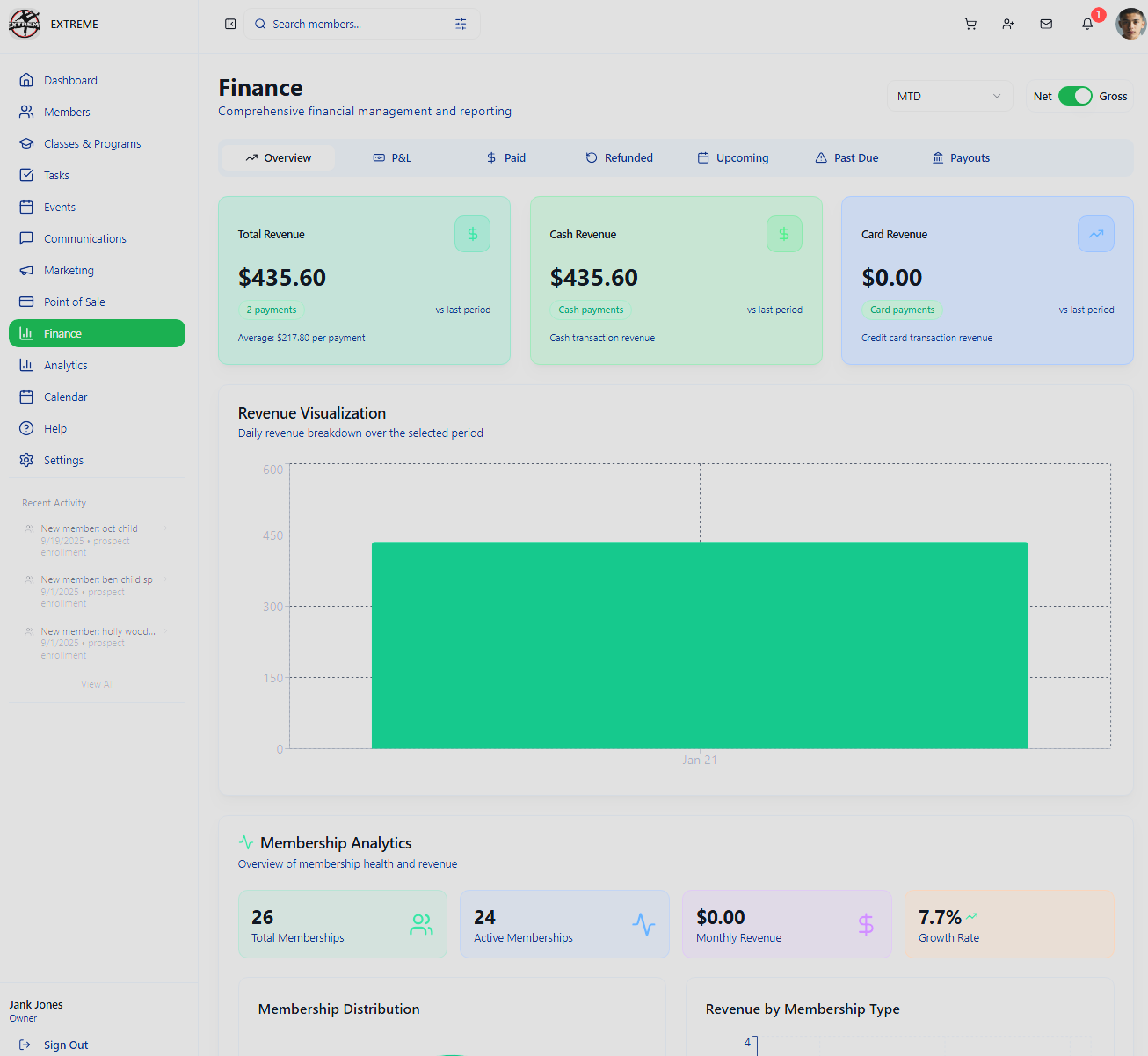 Finance screenshot